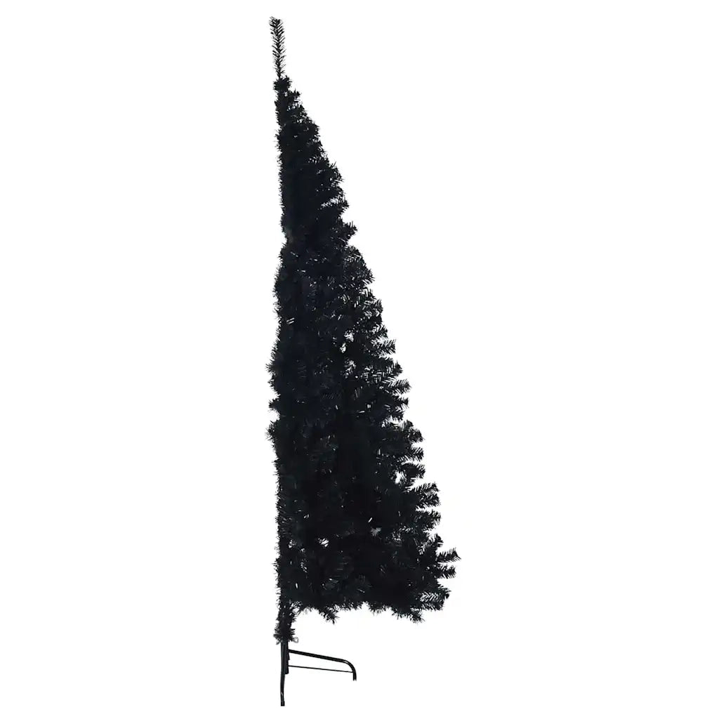 Albero di Natale artificiale con luci integrate Nero 180 cm PVC 3397148