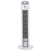 DCG VE9095 Ventilatore a Torretta da Pavimento 45W 3 Velocita' Oscillazione 90° Timer Risparmio Energetico colore Nero Bianco
