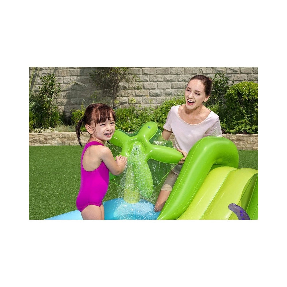 Trade Shop - Play Center Acquario Fantastico Con Spruzzi Piscina Gonfiabile 239x206x86cm 53052 -