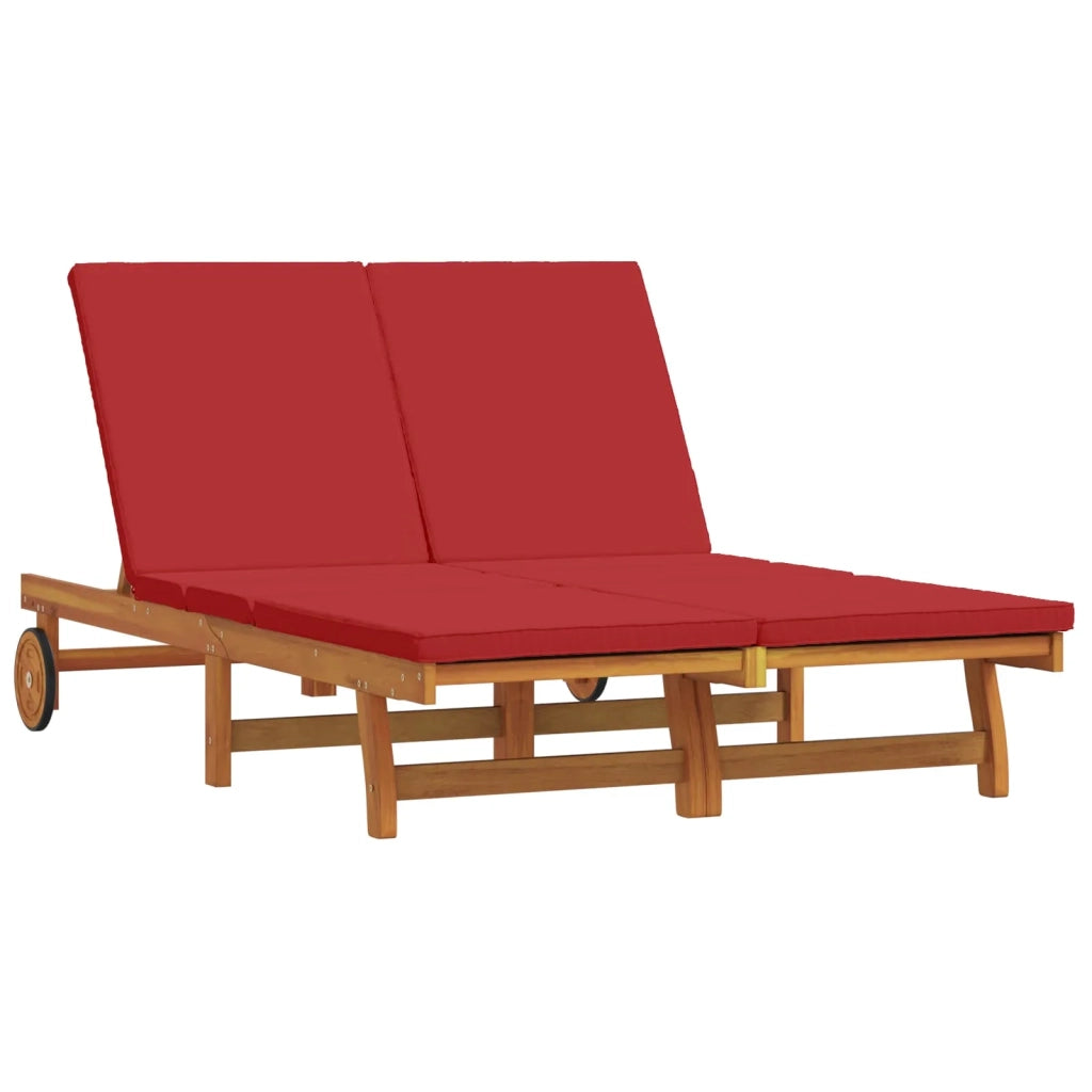 Lettino da sole Marrone 125 x 200 x 84 cm 3325192