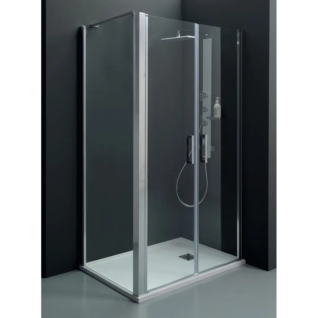 Box Doccia Saloon 6mm Anticalcare H200 Trasparente - 80x80