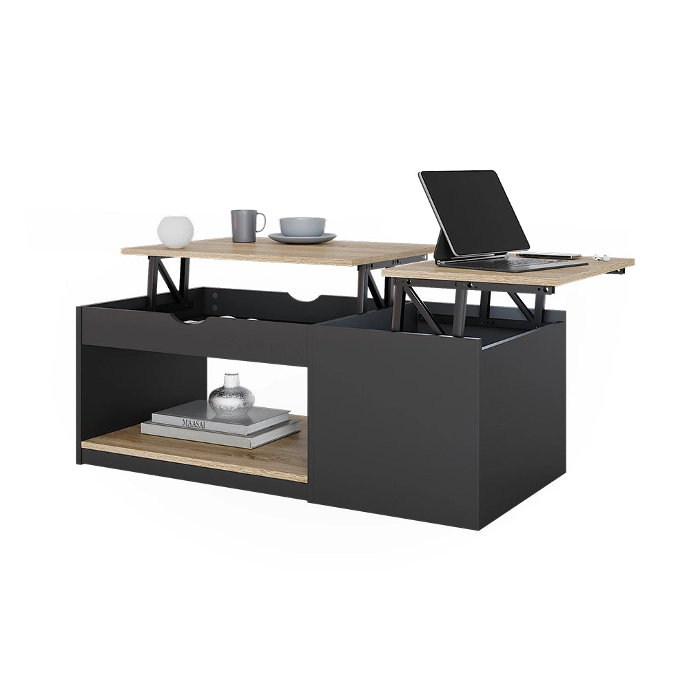 Vicco Tavolino salotto Nero 55 x 110 cm