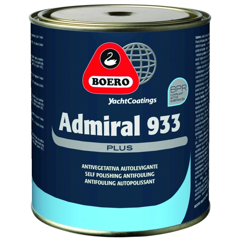 ANTIVEG. ADMIRAL 933 BIANCO 0,75L ADMIRAL 933 PLUS ANTIFOULING BLACK 5L