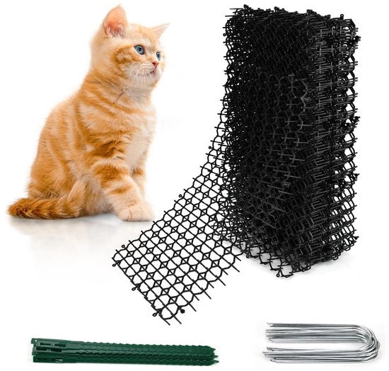 Mat di allarme per gatti - chiodi in plastica - set da 16 - 20x40 cm