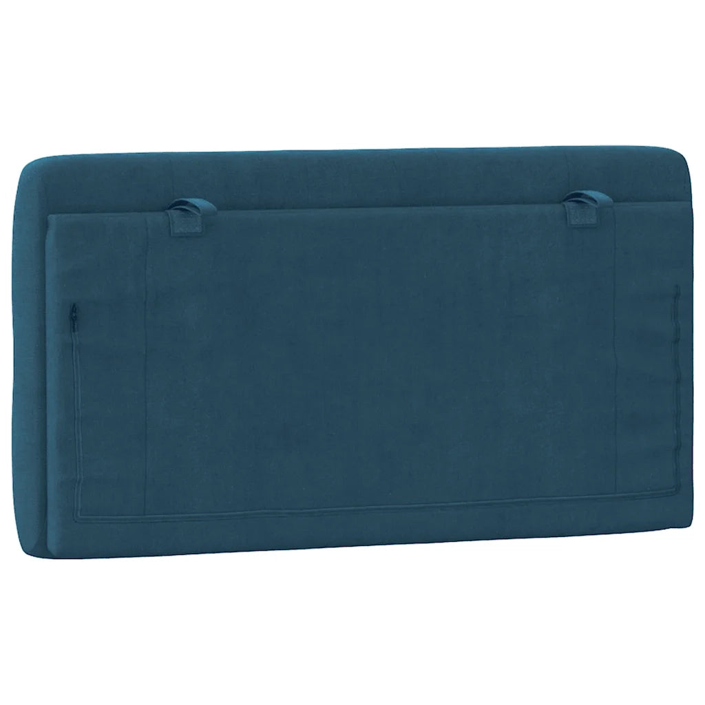 Cuscino Testiera Blu 100 cm in Velluto 374718