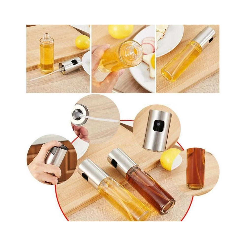 Trade Shop - Dispenser Dosatore Spray Per Olio Aceto Da Cucina Oliera Alimenti Cibo 100ml -
