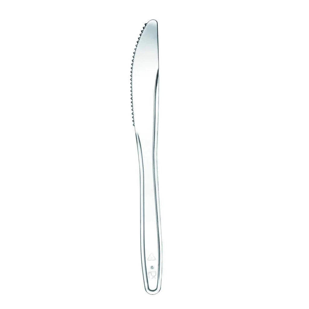 Coltelli Lux Riutilizzabili/Lavabili, Trasparenti 50 pezzi