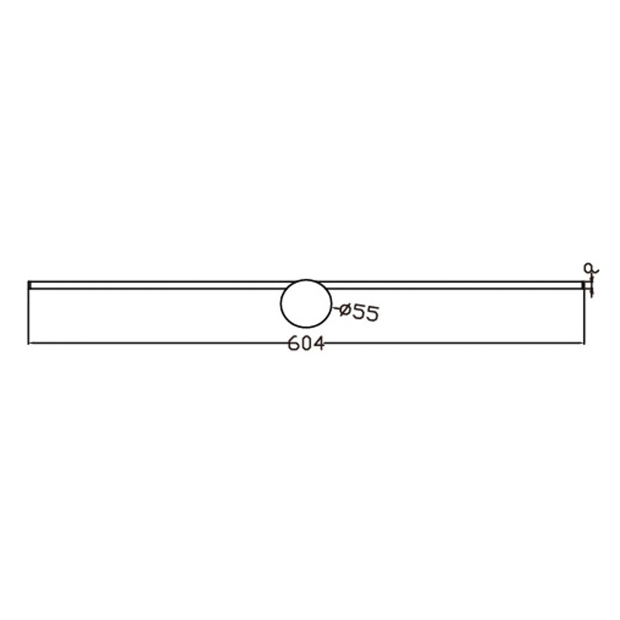 Applique Modern Slim L nera LED 8W 3000K IP44 Light Prestige