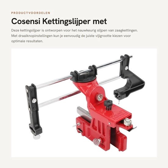 Kit per taglio catena con regolazione di rotazione per taglio preciso