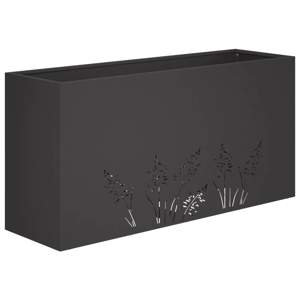 Vaso da giardino Nero 100 x 30 x 49 cm 8005862