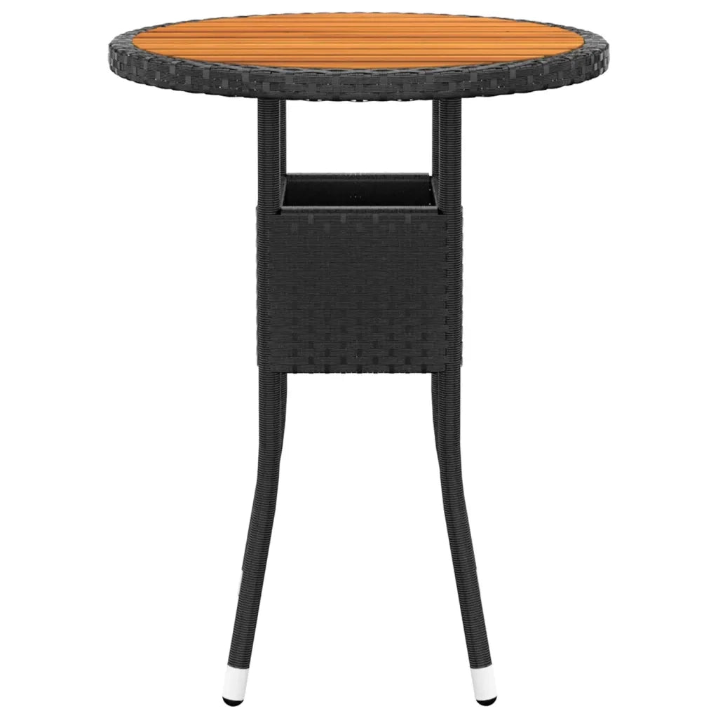 Set Divani da Giardino 5 pz in Polyrattan Nero