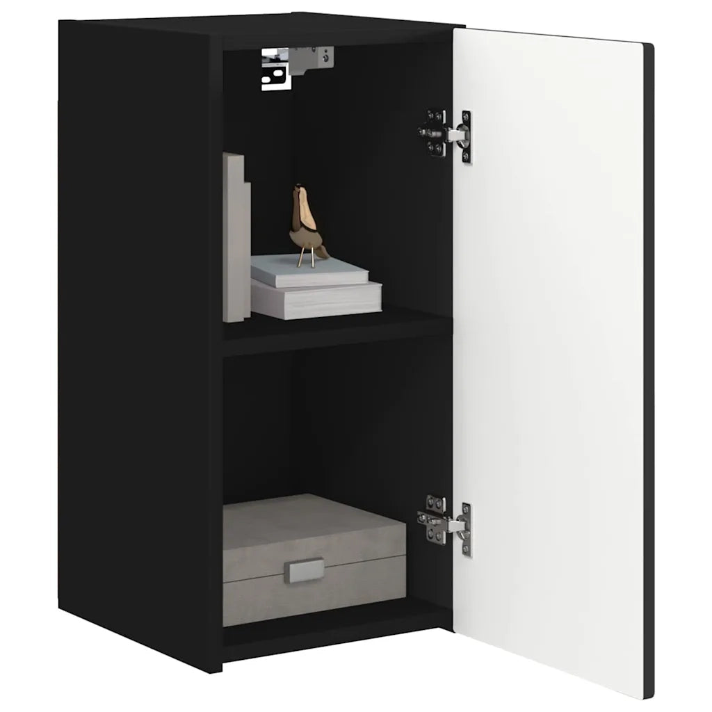 Mobile TV da Parete | Armadietto TV | Mobile Porta TV Nero 30 x 31 x 60 cm Legno multistrato