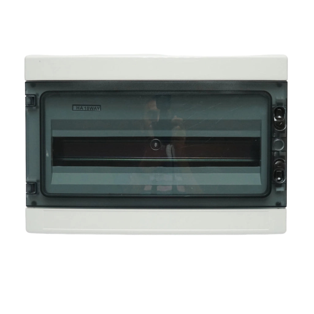 Pannello portafusibili da superficie, 1 fila, 18 moduli, IP65, 285x410x140mm Breckner Germany