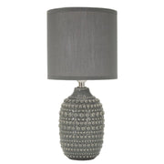 Lampadelle A Da Comodino Points Grigia cm ø 15x30,5