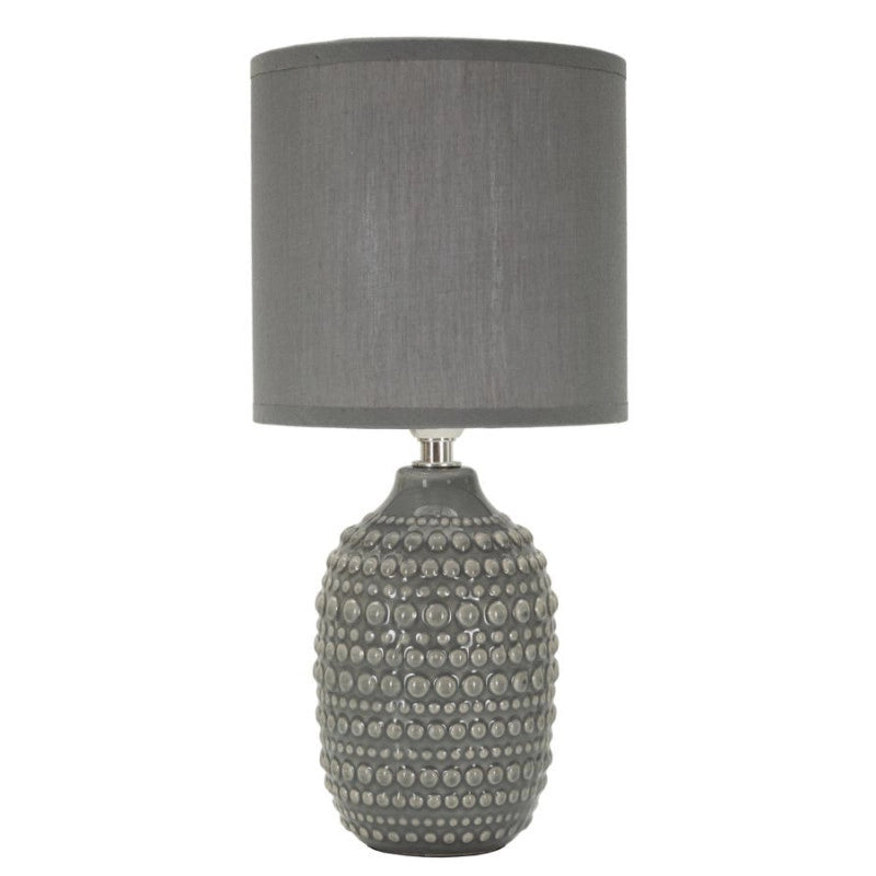 Lampadelle A Da Comodino Points Grigia cm ø 15x30,5