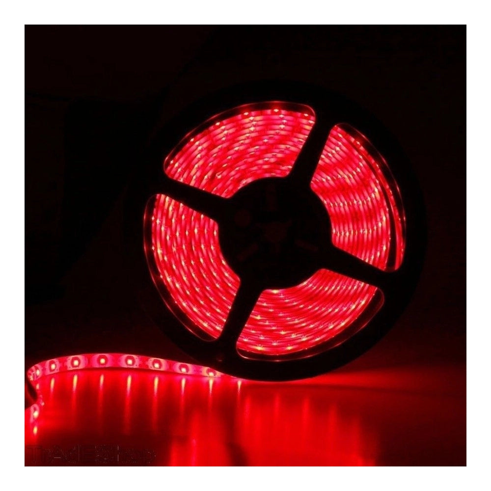 Trade Shop - Bobina Striscia Strip Led 5050 Flessibile 5m 300 Led Adesiva Luce Interno Ip 20 - -bianco Caldo      -