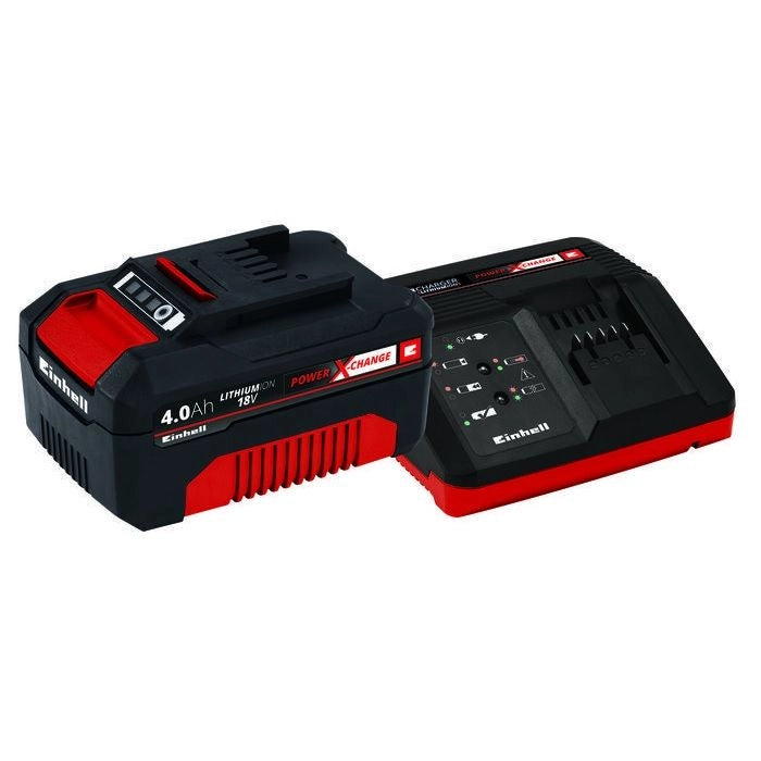 Einhell starter kit batteria con caricabatteria  18v 4,0 ah
