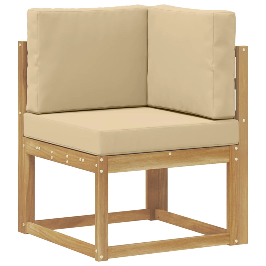 Set di divani da esterno con cuscino 4 pcs Bianco e Beige 3387552