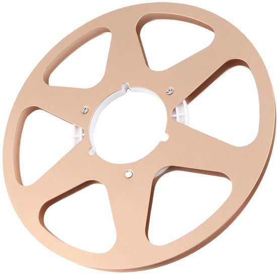 Spirale per lavaggio 1/4 10,5 pollici - Alta resistenza all'alluminio - Nastro ruotante vuoto - Compatibile con STUDER/NAGRA - 6 fori per resistenza al vento - Viti in acciaio inossidabile
