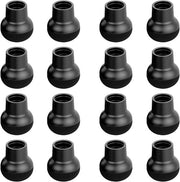 Protezione per gambe di tavolo a forma di sfera in TPE-silicona, antislip, con cuscinetto di velluto, nero, assorbente rumore, per protezione dei piedi dei tavoli e delle sedute.