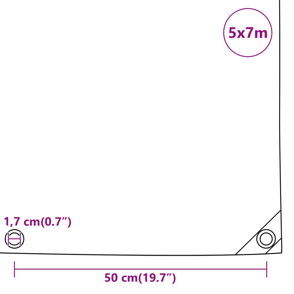 Telone Verde 5x7 m 650 g/m²