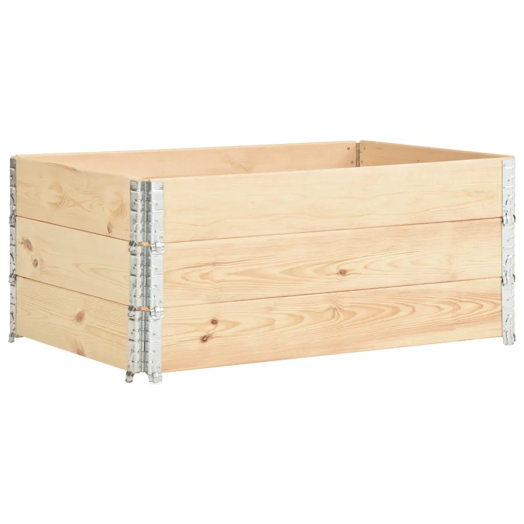 Collari per Pallet 3 pz 100x150 cm in Legno Massello di Pino CFW6349111