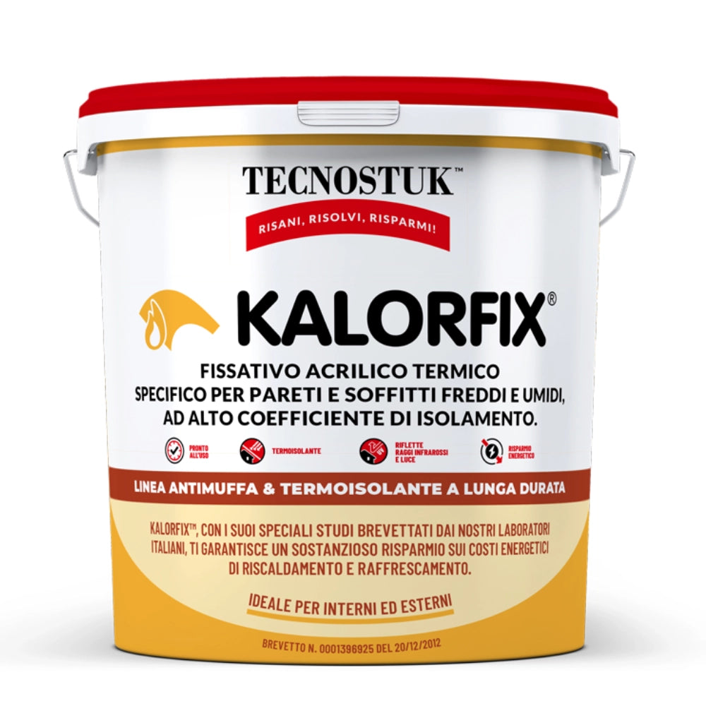 Kalorfix fissativo termico specifico per pareti e soffitti freddi e umidi *** formato 5 lt, confezione 1