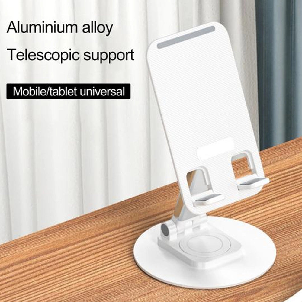 Trade Shop - Supporto Portatile Per Smartphone Tablet Regolabile In Altezza Scrivania Ufficio -