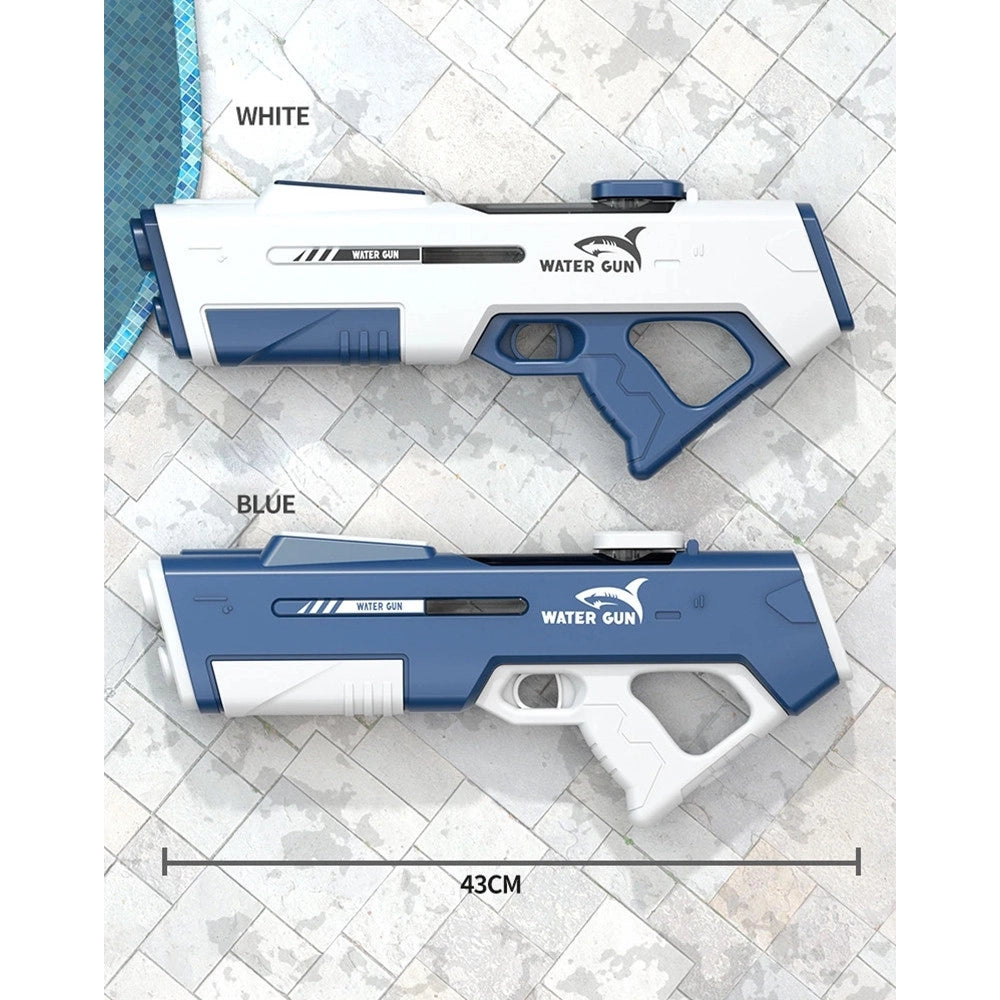 Trade Shop - Pistola Ad Acqua Elettrica Automatica Da 43cm Per Bambini Ad Alta Pressione Giocattolo -
