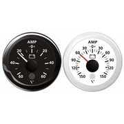 SHUNT 60A AMPEROMETER BLACK SCALE 60/0/60 AMP 12/24V