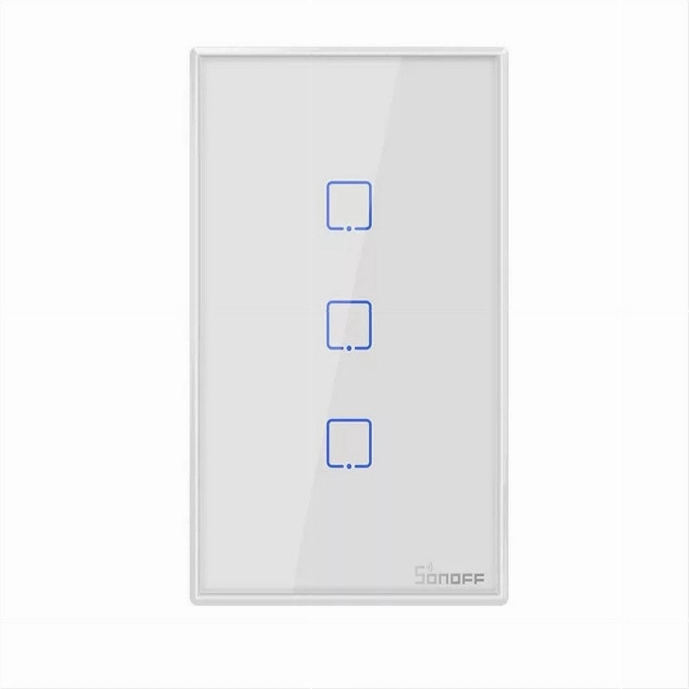 Trade Shop - Interruttore Sonoff Smart 3 Canale Controller Wifi Placca Touch Domotica T2us3c -