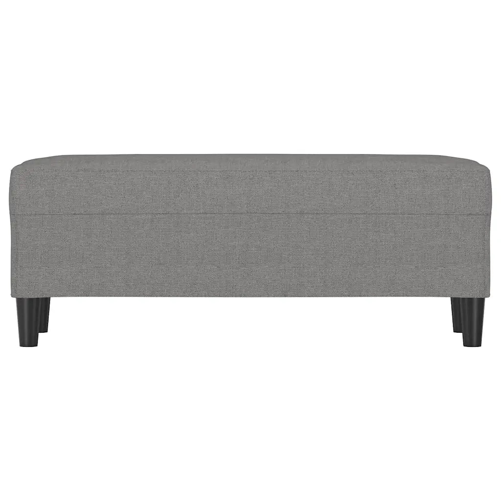 Panca-Sgabello Grigio Scuro 100x35x41 cm in Tessuto 970804