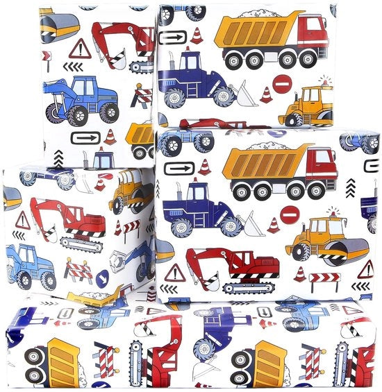 Papier per decorare - 4 fogli - 50 x 70 cm - carta da festeggiare per bambini - feste di compleanno - finitura lucida