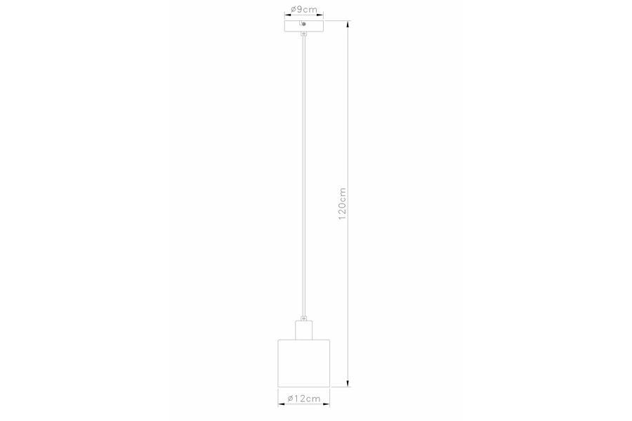 Sospensione Reality Elmo cromata vetro Ø12 1xE14 40W