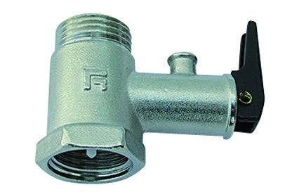 VALVOLA SCALDABAGNO NORMALE CON LEVA SCARICO- 1/2 -CONF- FAIDF- pezzi 1