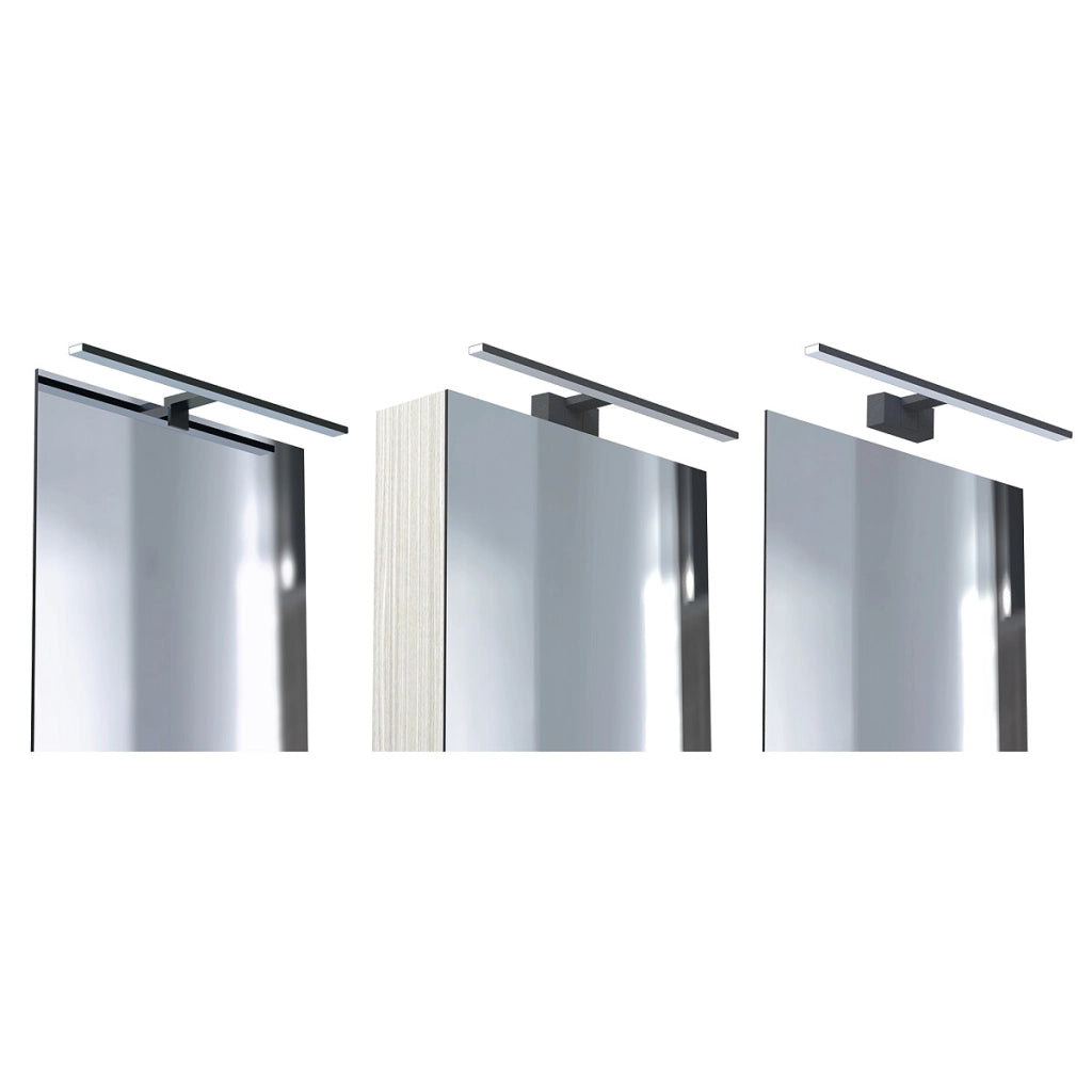 Applique specchio CEZANNE LED 8W nera IP44 Nowodvorski