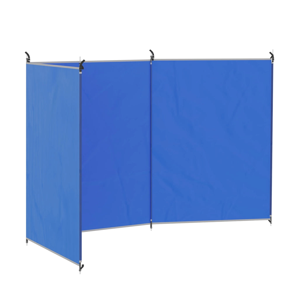 Paravento Pieghevole da Giardino e Balcone ¨C Minimal ¨C 450x150 cm Blu