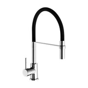 Idro Bric SCARUB0703NE Winter Miscelatore Lavello Monocomando Bocca Alta Orientabile 360° Doccetta Estraibile Cartuccia Ceramica 35 mm colore Nero