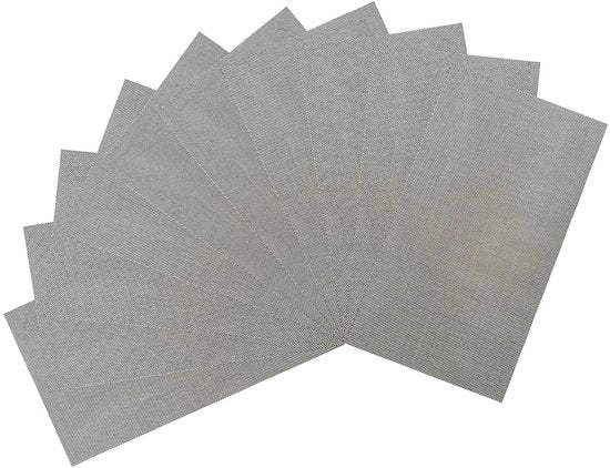 Pannelli a rete 10 pezzi - 304 Acciaio inossidabile - 120 Maglia - Insetticida multifunzionale - Filtro tessuto - Duraturo e resistente alle abrasioni 20x10cm - Rete metallica