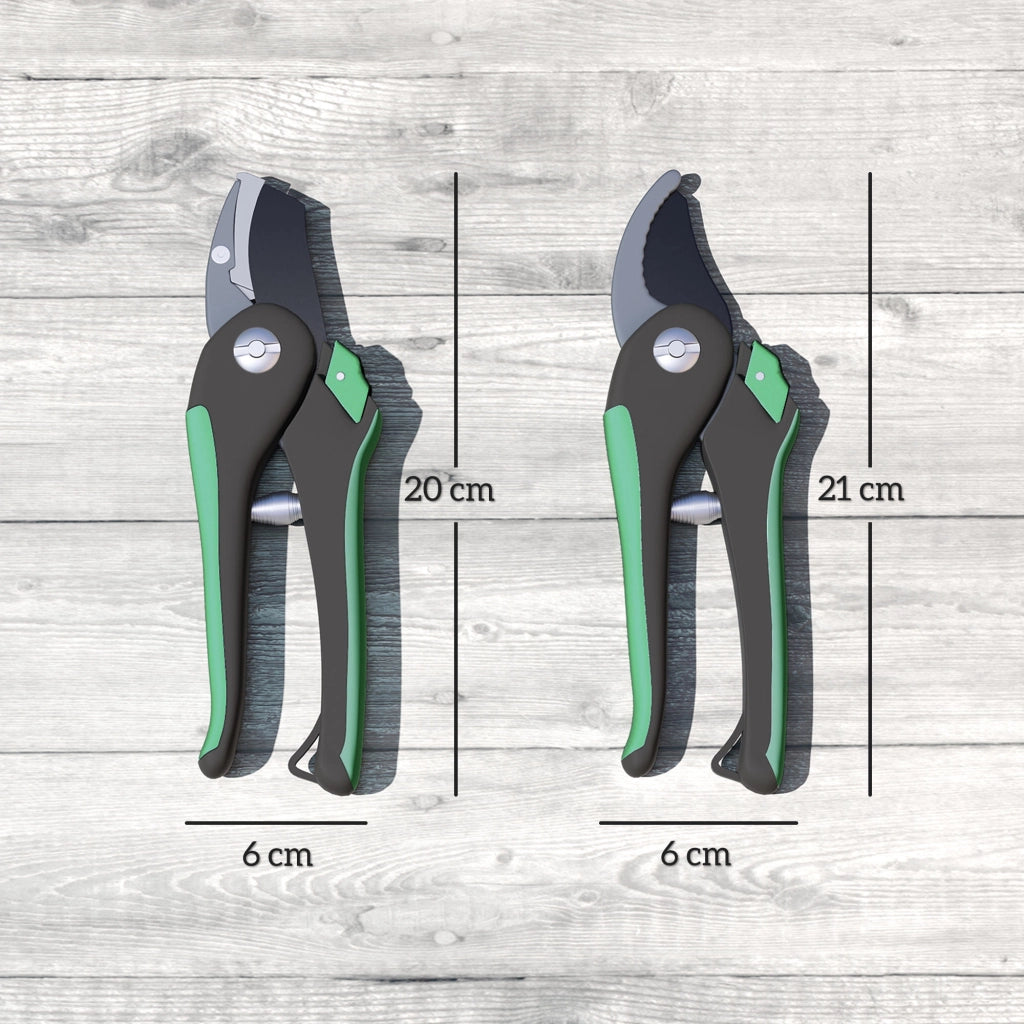 Set da giardino 2 pezzi ¨C zephmum ¨C verde e nero in metallo