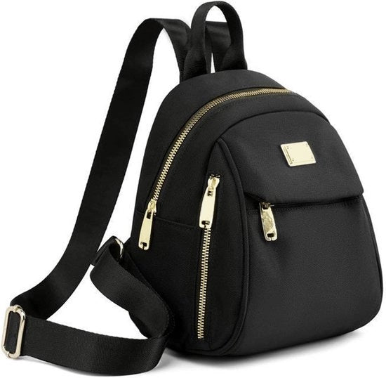 Borsa da donna Piccola e Elegante - Borsa di sicurezza con molti contenitori - Nero