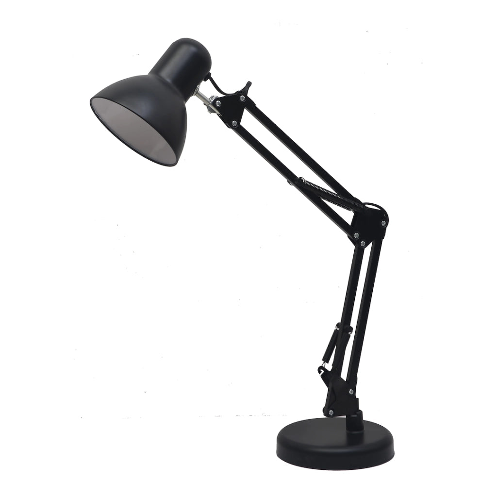 Lampada da tavolo regolabile nera E27 60W NEXA Milagro