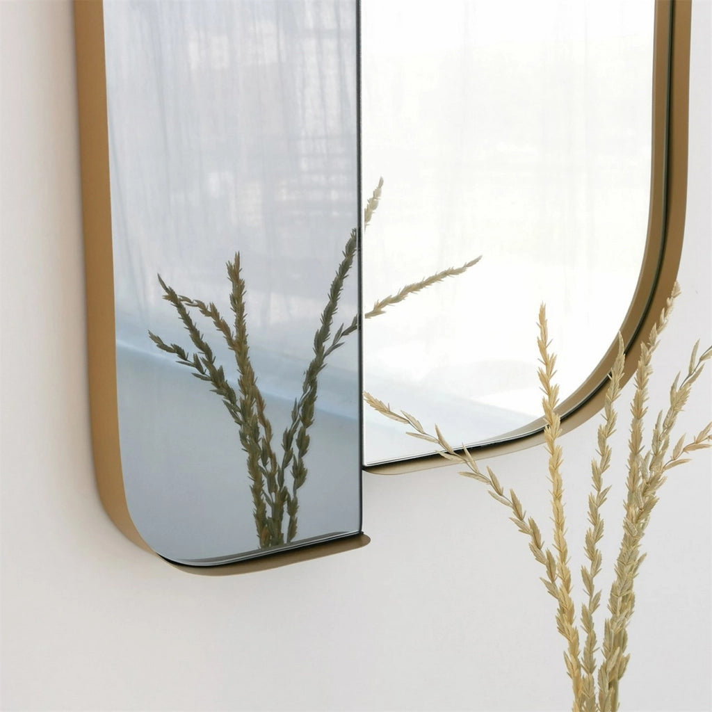 Gavirate, Specchio Forma Rettangolare, 60x130h cm oro