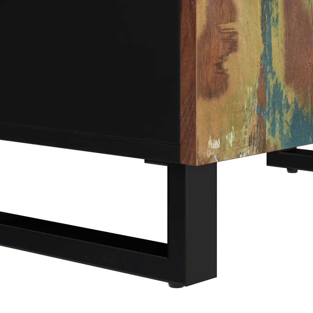 Credenza con 2 Ante-Buffet-Armadio da cucina 60x33x75 cm in Legno Massello di Recupero
