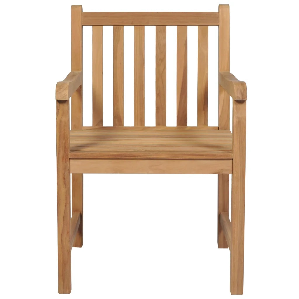 Sedie da Giardino 6 pz e Cuscini Grigio Talpa Massello di Teak 3073039