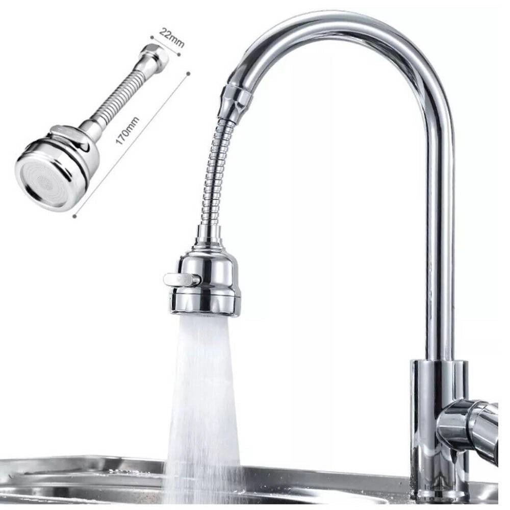 Trade Shop - Rompigetto Flessibile A Doccetta Per Rubinetto Areatore Doccino 3 Getti Ab-j309 -