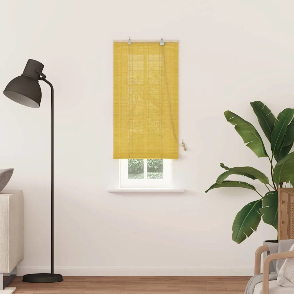 Tenda a rullo con tende Giallo 60 x 220 cm Bambù 42006863