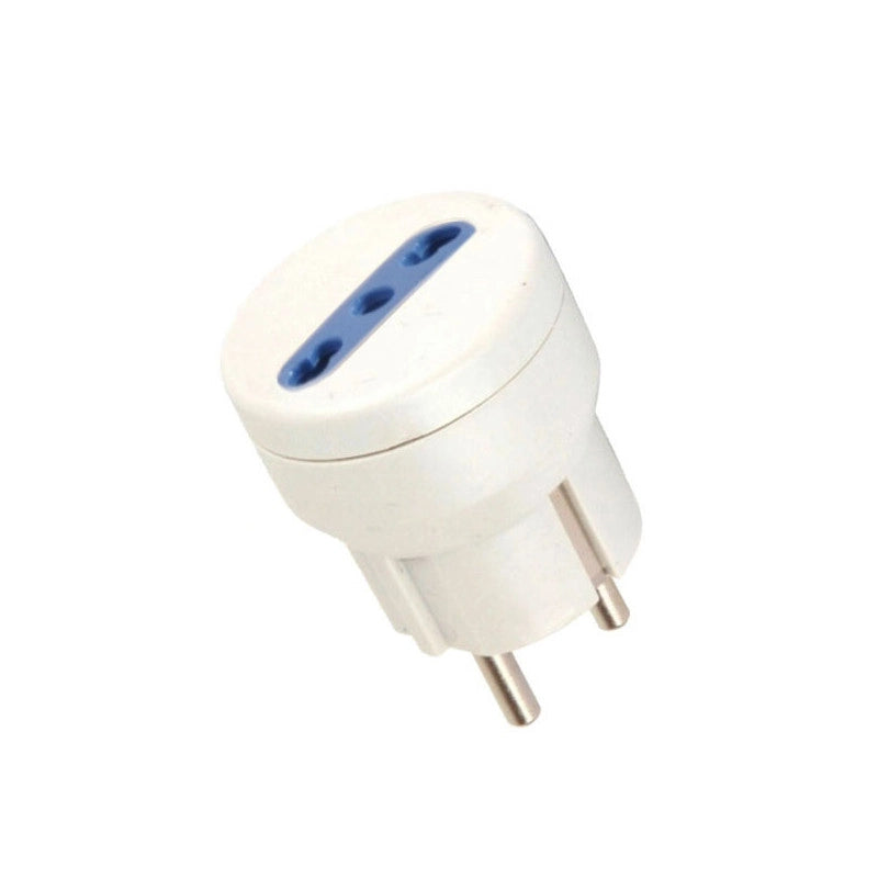 Adattatore 10/16A+T Schuko Bianco Syntesy 05273