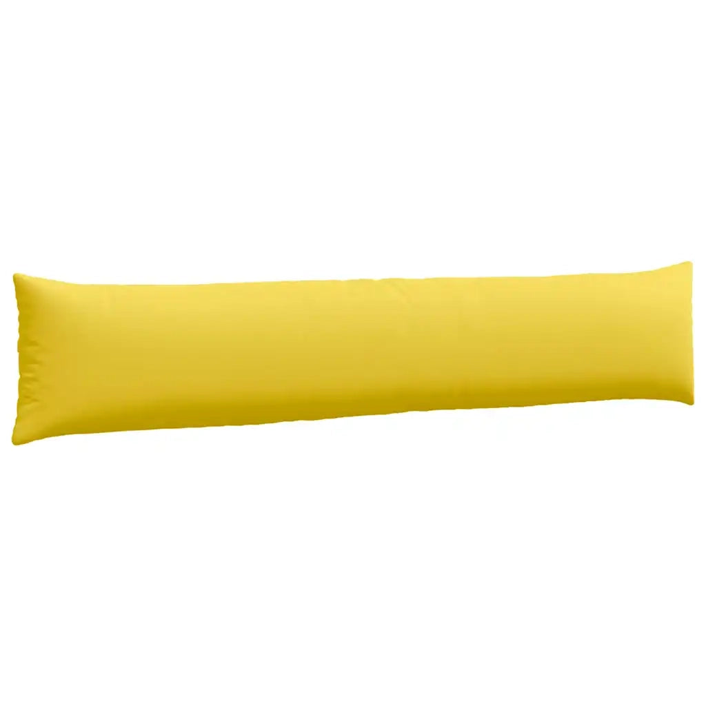 Cuscini da Divano 2 pcs Giallo Chiaro 200 x 40 cm Tessuto 42013877