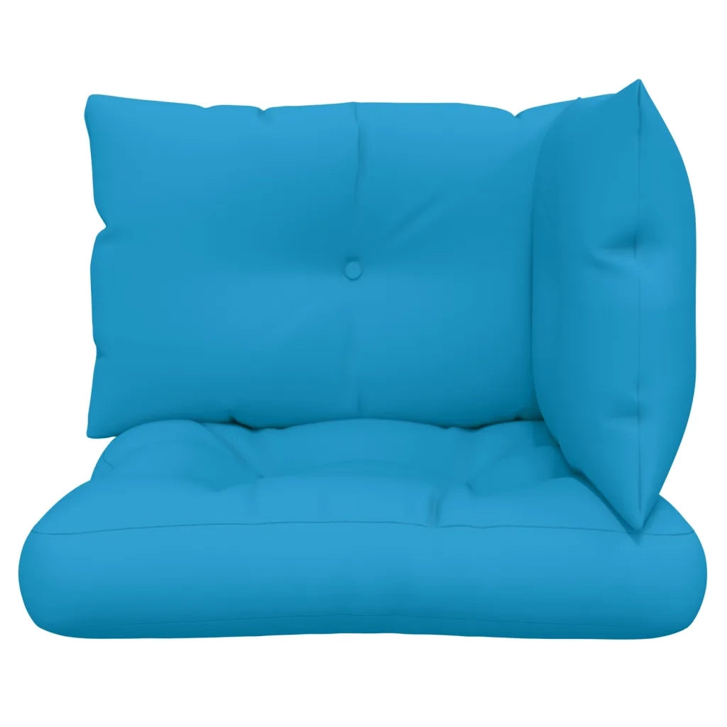 Cuscini per Pallet 3 pz Blu in Tessuto 360860